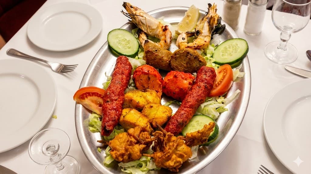 Assortiment de plats indiens